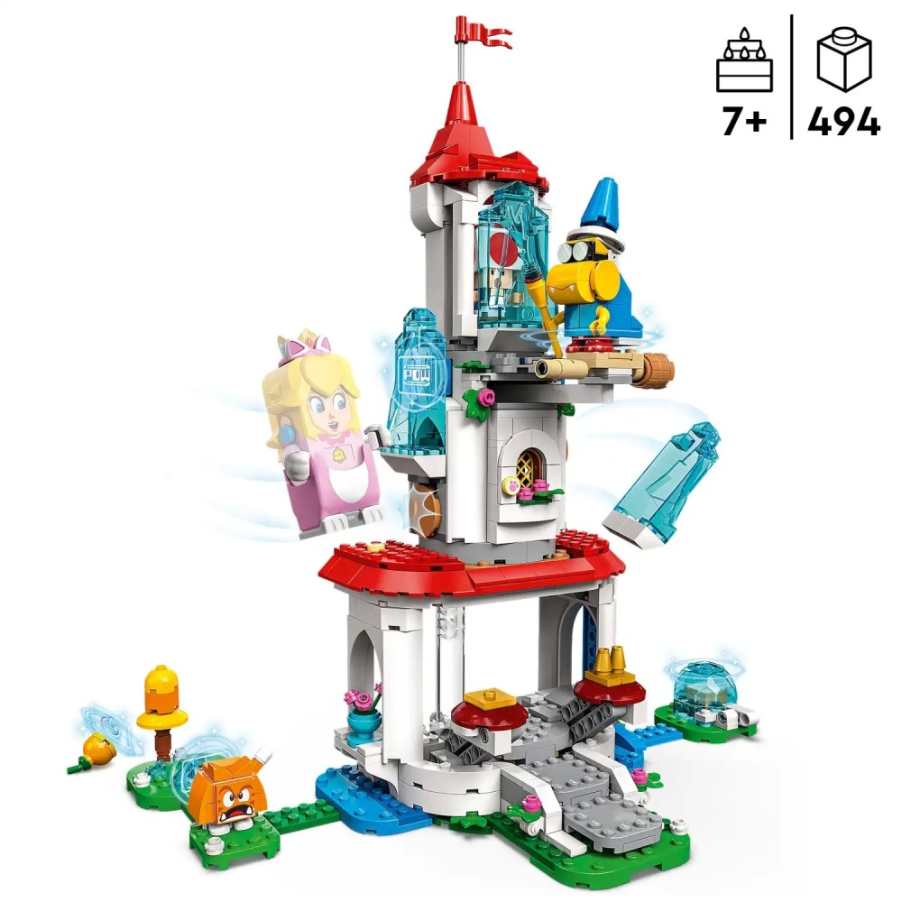 Lego Super Mario Cat Peach Suit and Frozen Tower Expansion Set (71407)