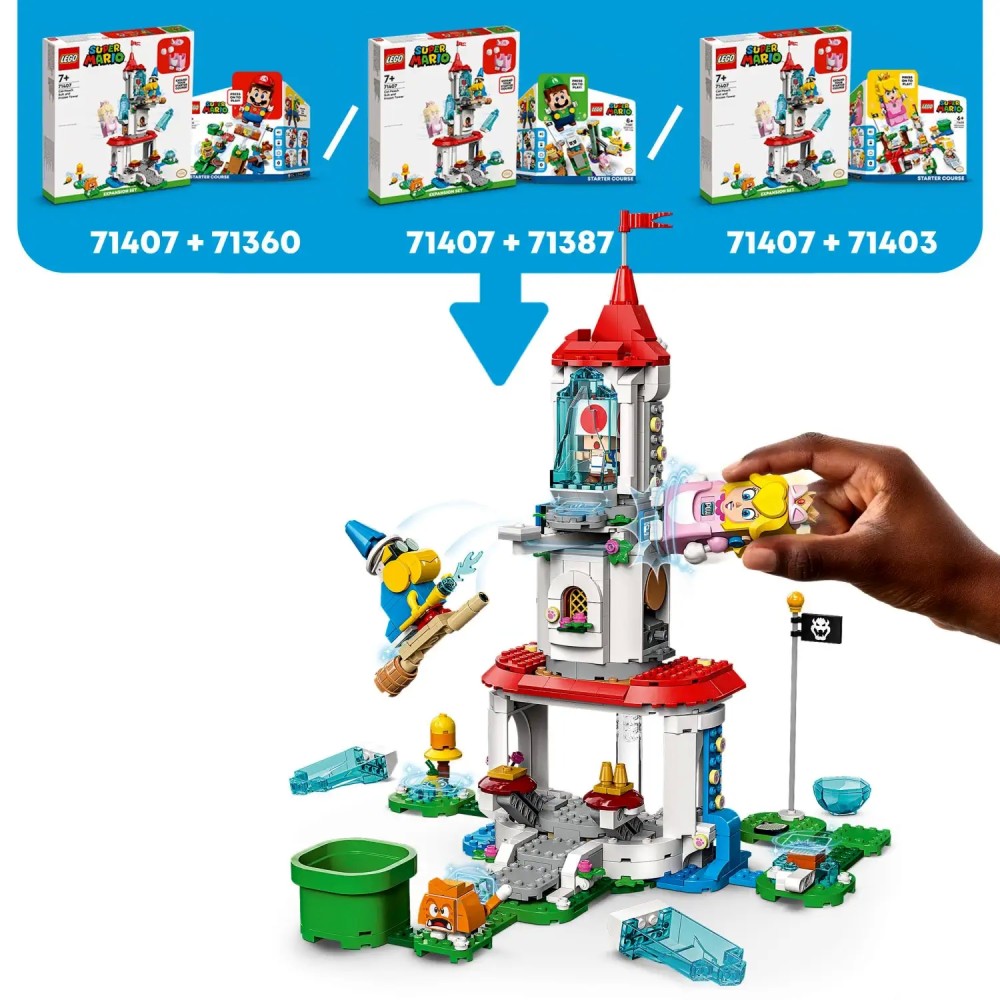 Lego Super Mario Cat Peach Suit and Frozen Tower Expansion Set (71407)