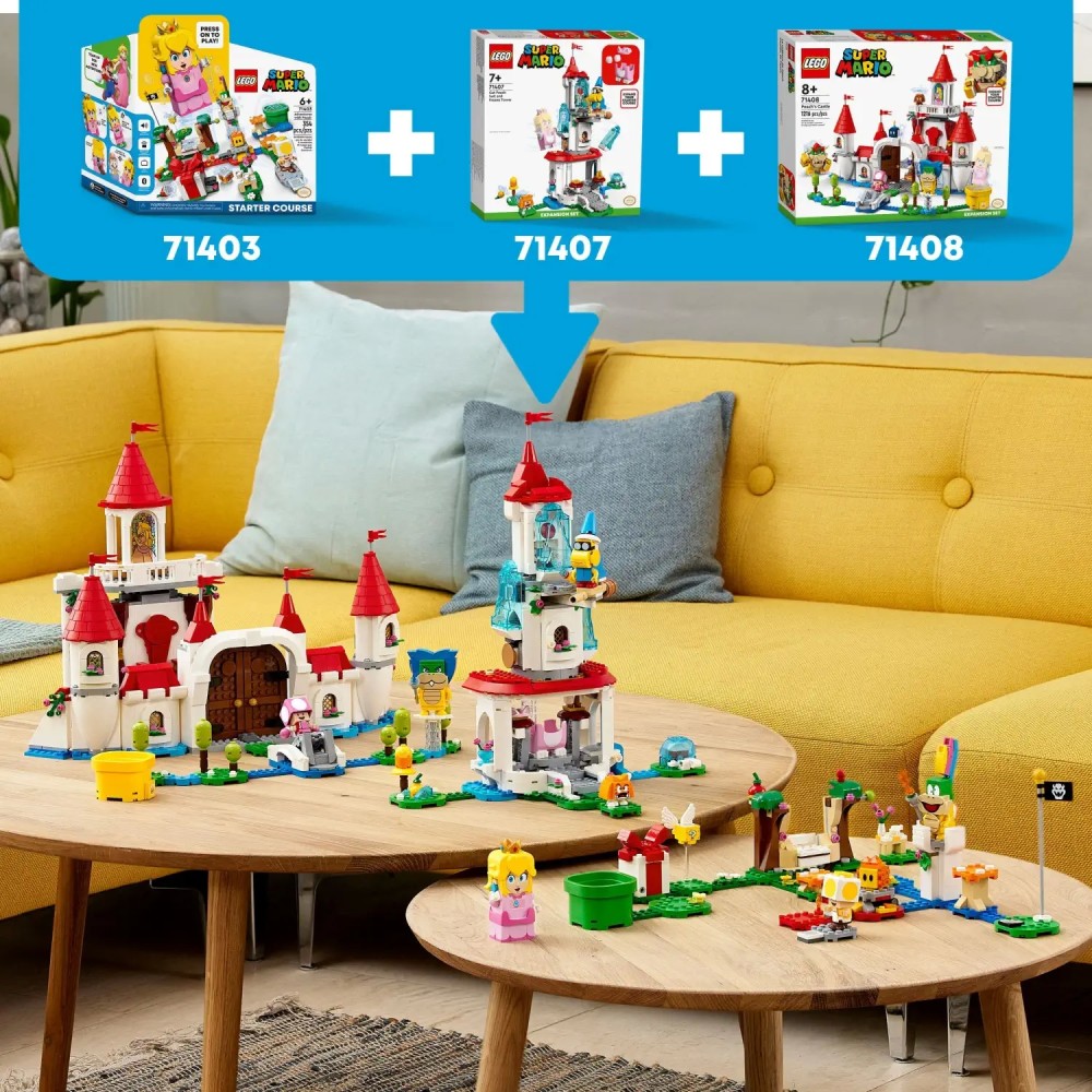 Lego Super Mario Cat Peach Suit and Frozen Tower Expansion Set (71407)