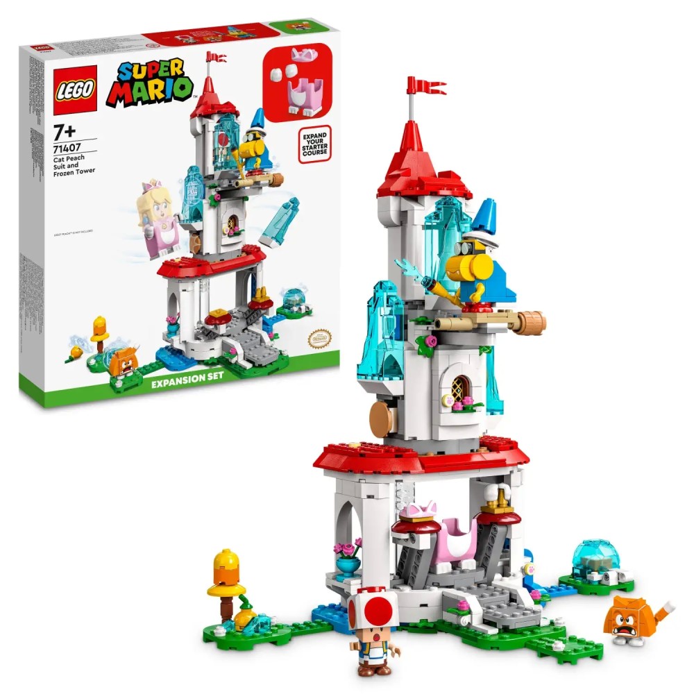 Lego Super Mario Cat Peach Suit and Frozen Tower Expansion Set (71407)