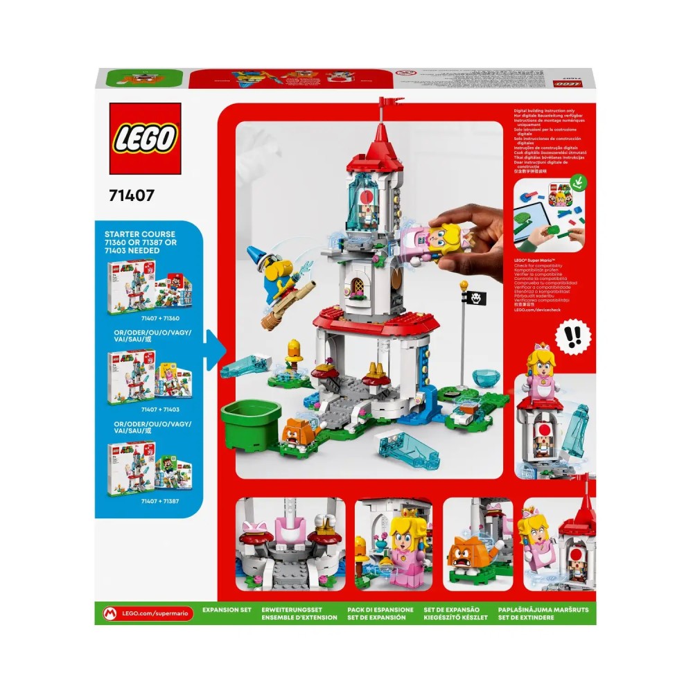 Lego Super Mario Cat Peach Suit and Frozen Tower Expansion Set (71407)