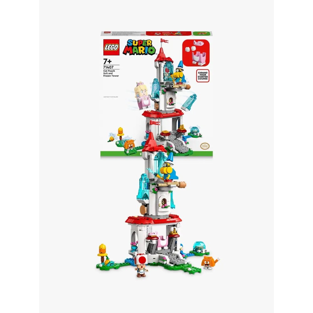 Lego Super Mario Cat Peach Suit and Frozen Tower Expansion Set (71407)