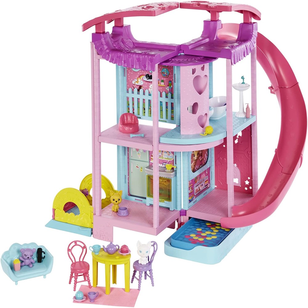 Barbie Chelsea Playhouse with Pets and Accessories