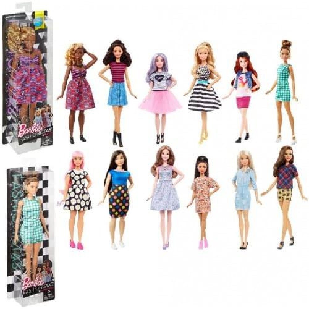 Barbie 900 FBR37 Assorted Fashionista Dolls