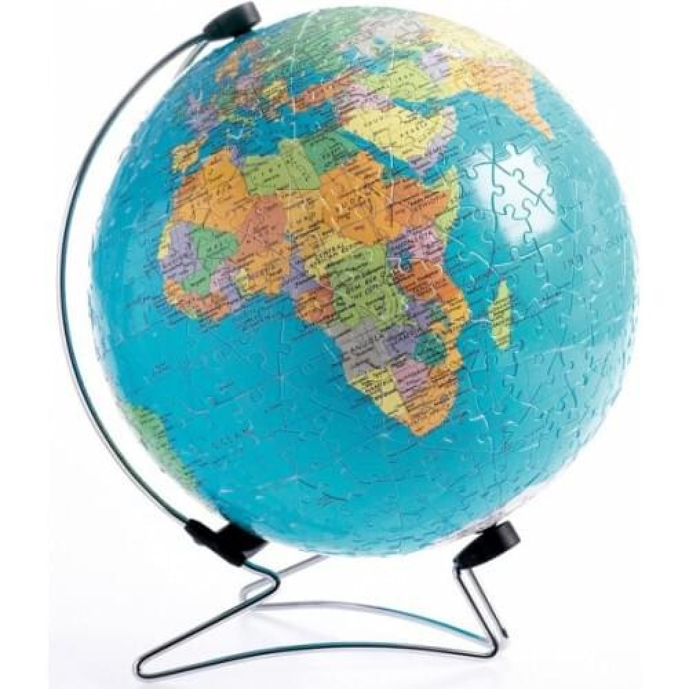 Ravensburger The World on V-Stand Globe, 540pc 3D Jigsaw Puzzle by Ravensburger