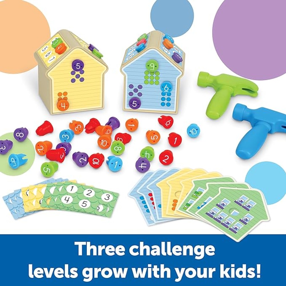 Number Nails Activity Set - Fun Preschool Maths Games for Kids