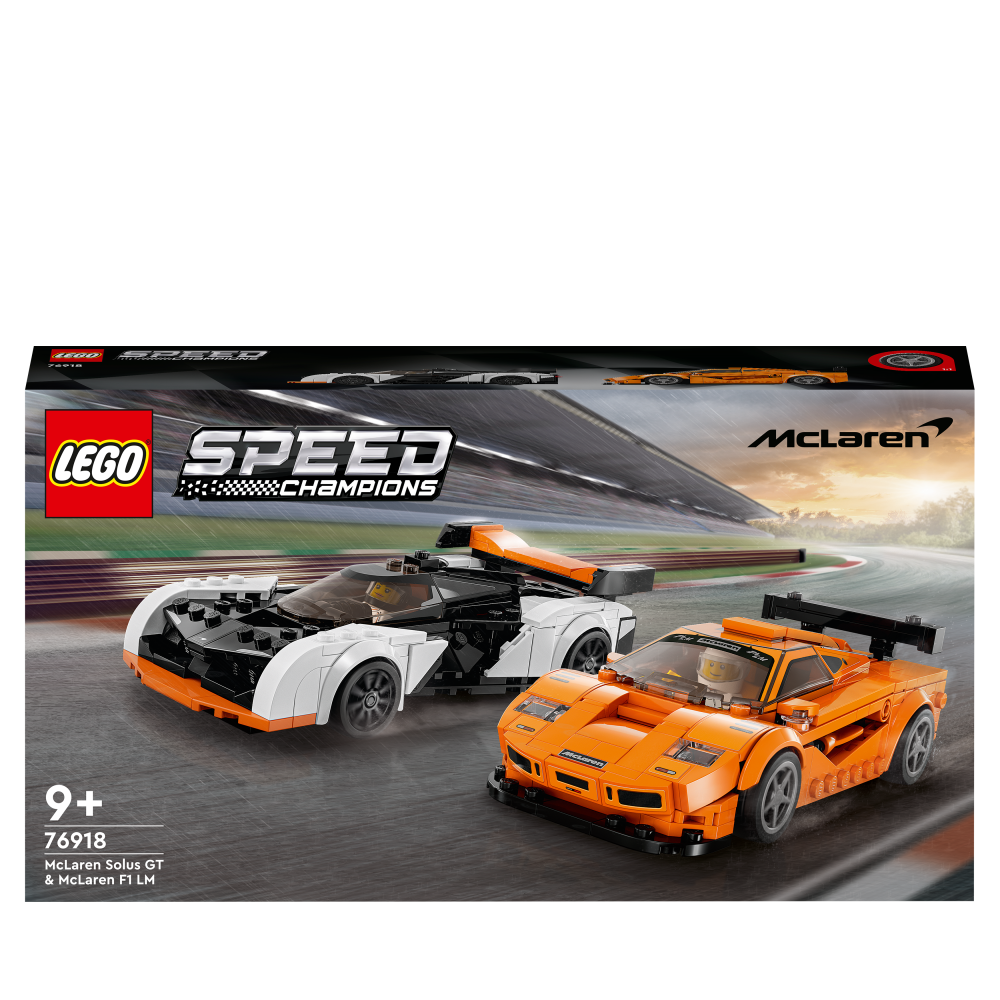 Lego speed champions mclaren solus gt & mclaren f1 lm 76918