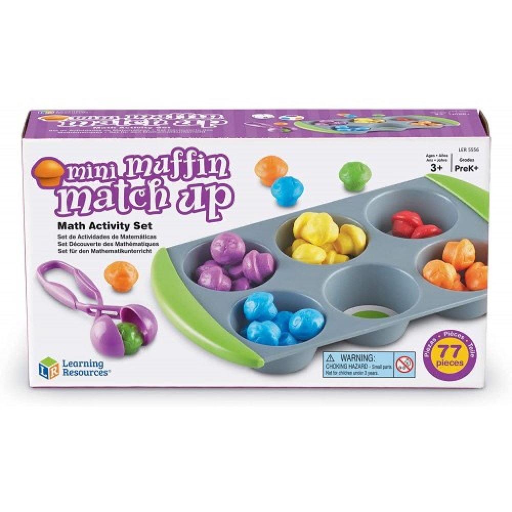 Learning Resources Mini Muffin Match Up Counting Toy Set, Homeschool