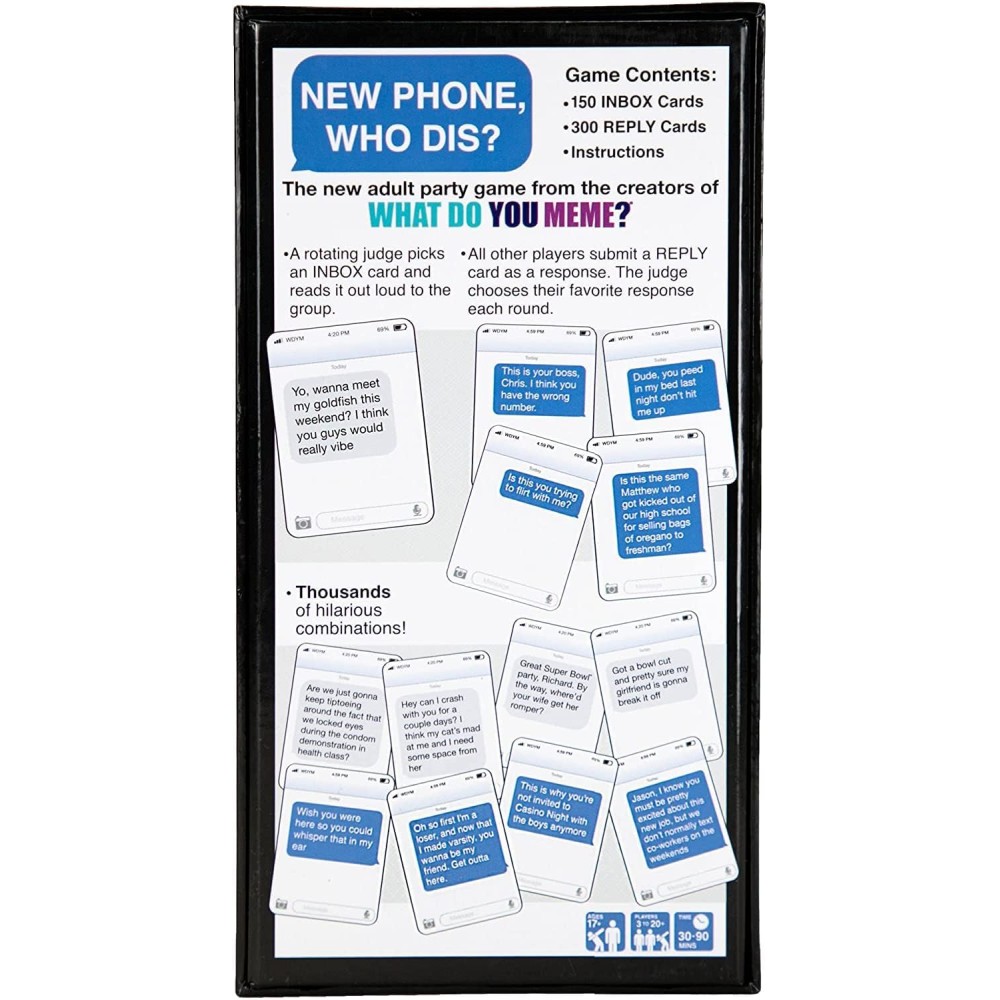 WHAT DO YOU MEME? New Phone, Who Dis? - Adult Party Game