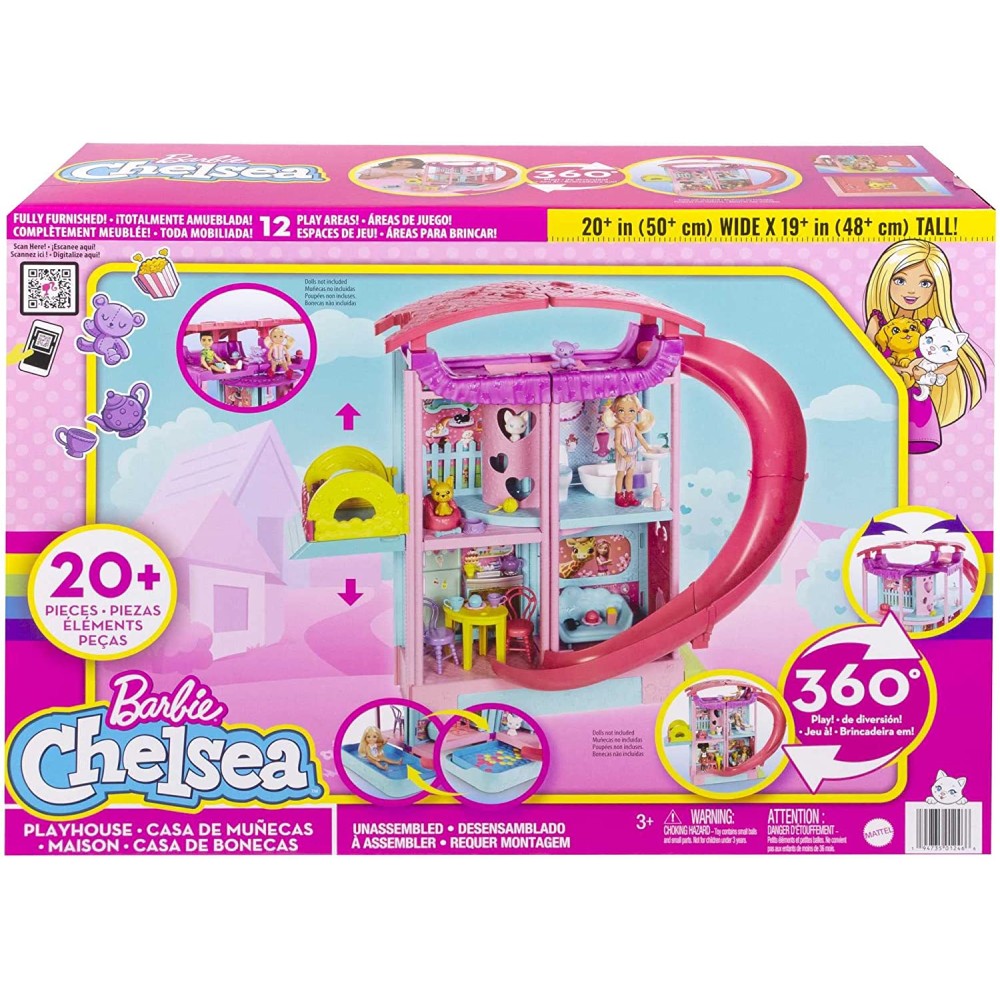 Barbie Chelsea Playhouse with Pets and Accessories