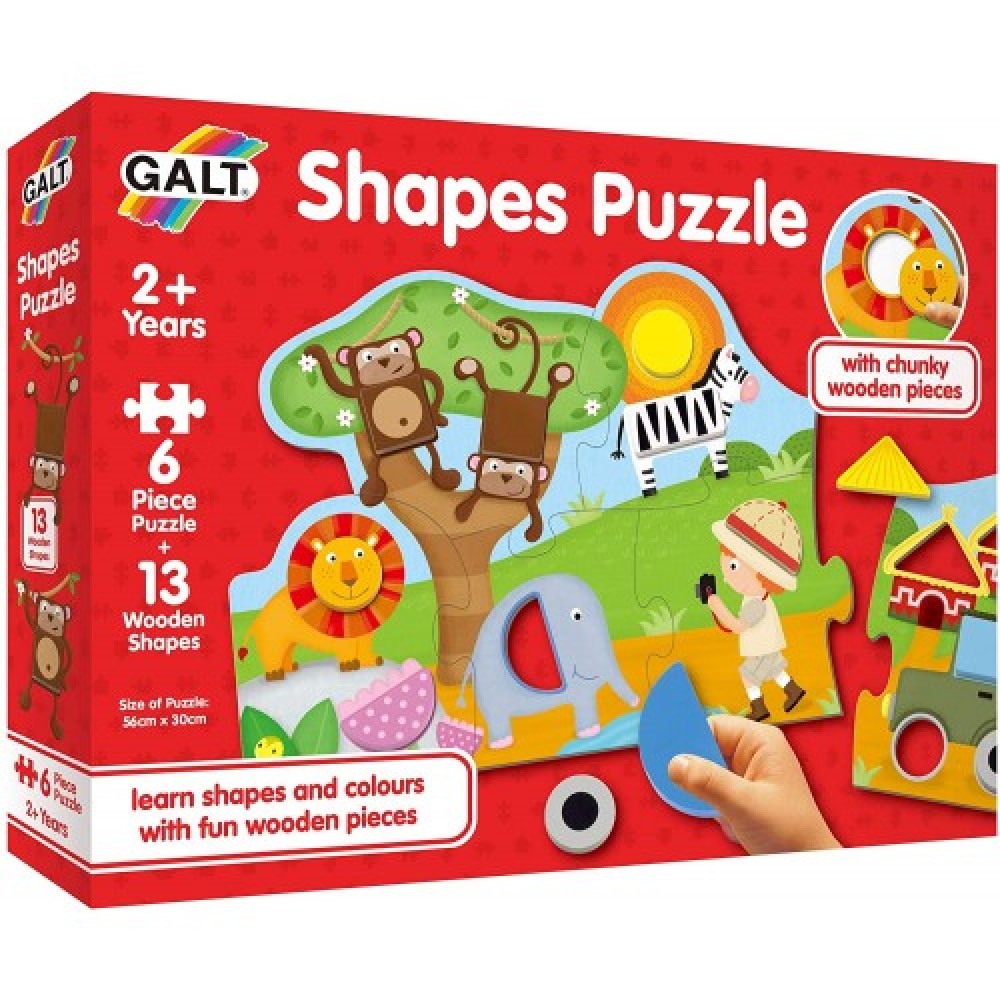 Galt Toys, Shapes Puzzle, Jigsaw Puzzle for Kids