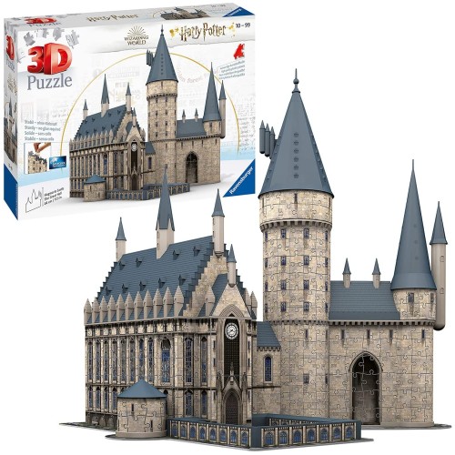 Harry Potter, 3D Puzzle - Hogwarts - 500 Pieces