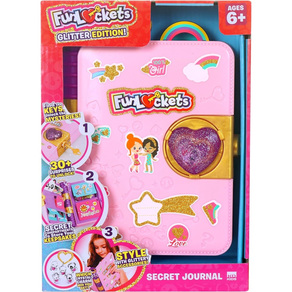 FunLockets Secret Journal NEW Glitter Edition