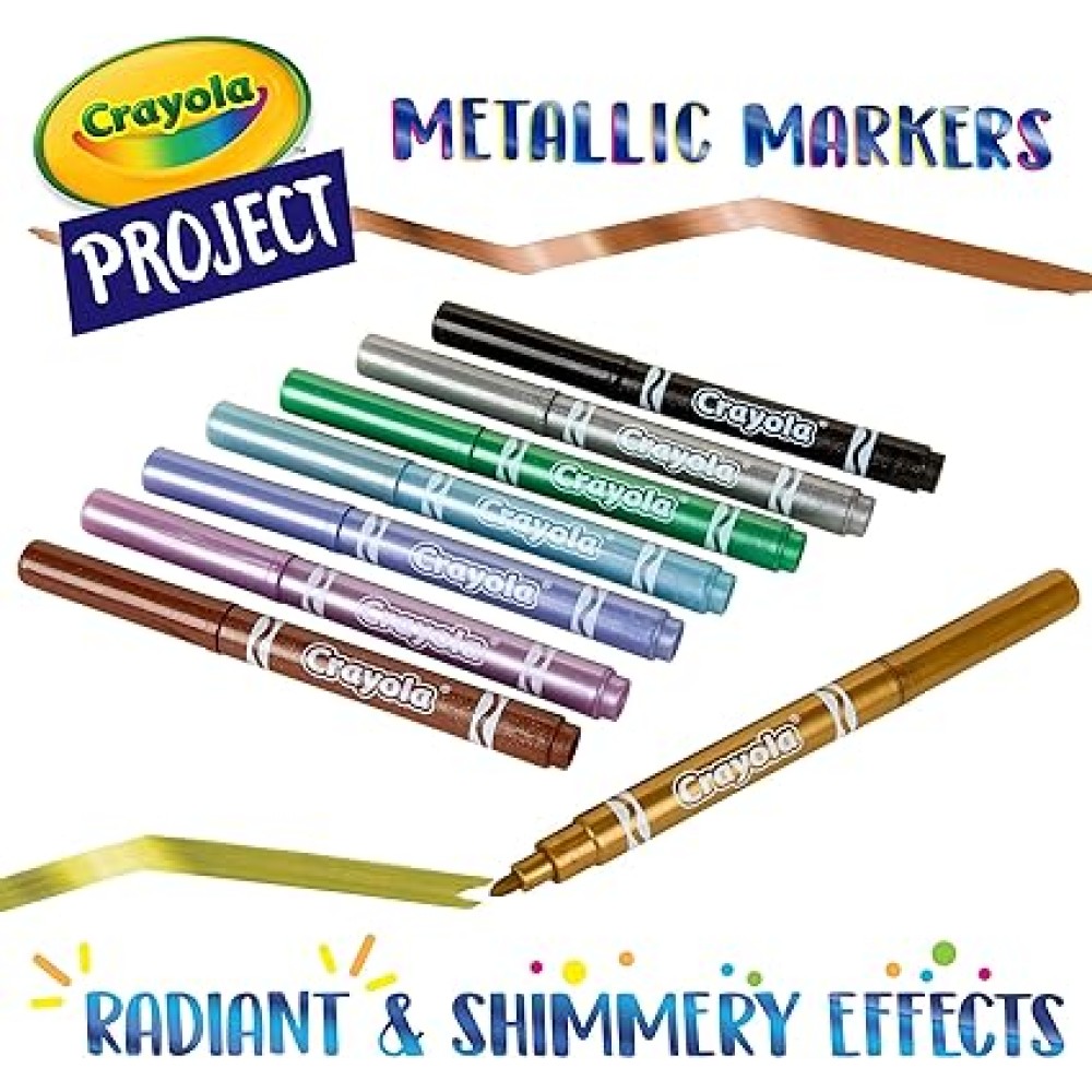 6 Metallic Markers - Crayola