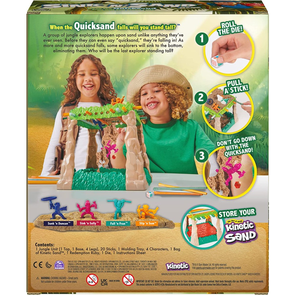 Sink N’ Sand, Quicksand Kids Board Game with Kinetic Sand