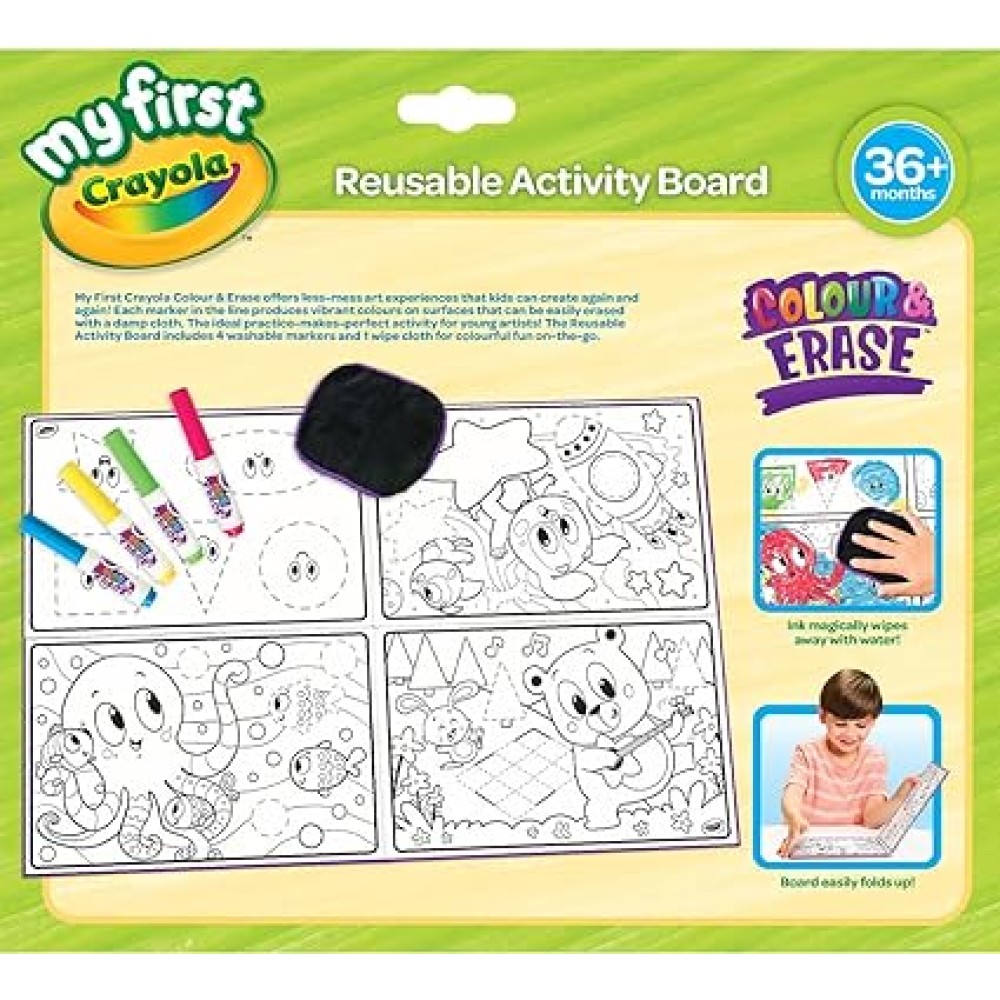 Colour and Erase Reusable Activity Board - Crayola