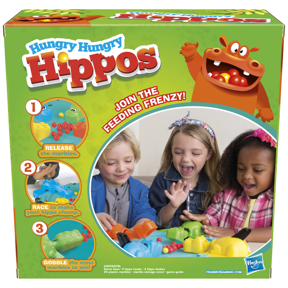 Hasbro Gaming Elefun and Friends Hungry Hungry Hippos Game