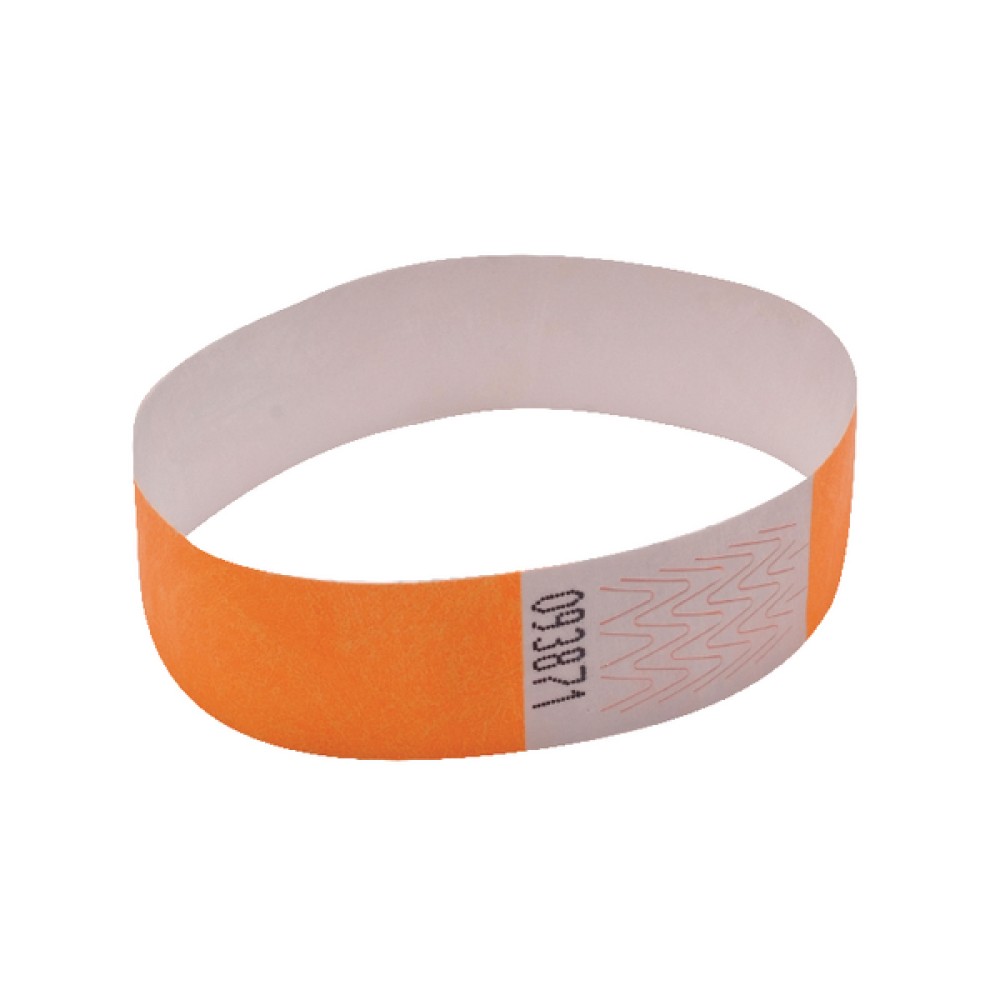 Announce Wrist Bands 19mm Orange (1000 Pack) AA01836