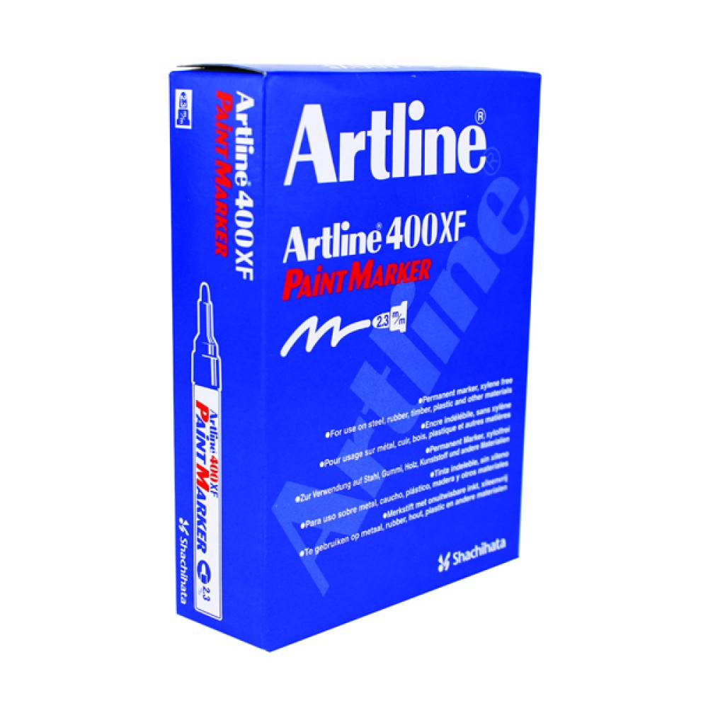 Artline 400 Bullet Tip Paint Marker Medium Yellow (12 Pack) A4006