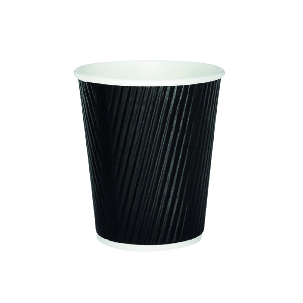 25cl Black Ripple Cup (500 Pack) HVRWBPA08