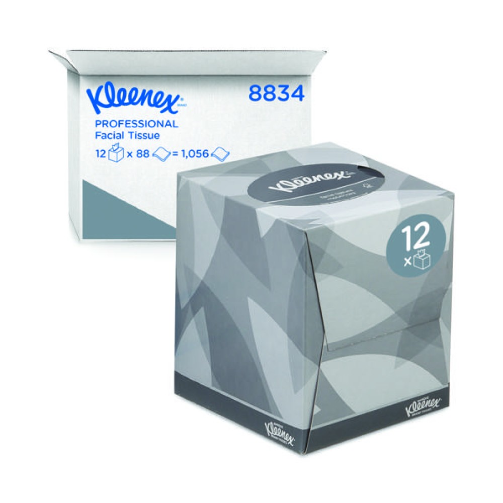 Kleenex Facial Tissues Cube 90 Sheets (12 Pack) 8834
