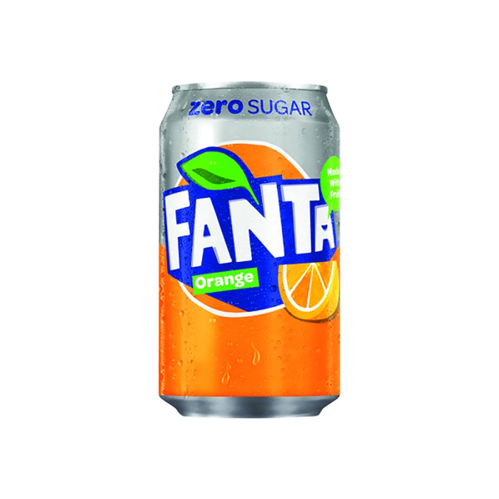 Fanta Orange Zero Cans 330ml (24 Pack) 100231