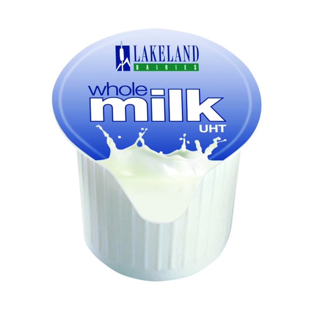 Lakeland Full Fat Milk Pots (120 Pack) A01982