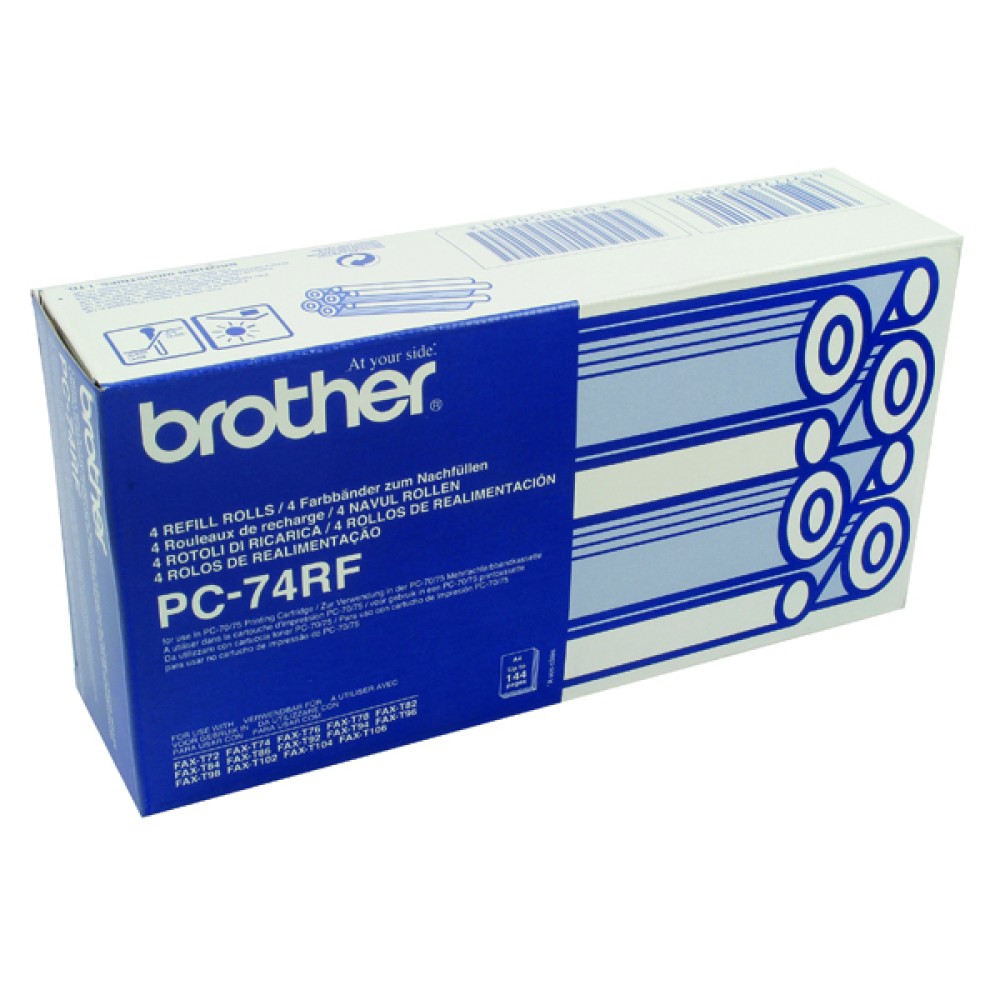 Brother Thermal Transfer Ink Ribbon (4 Pack) PC74RF