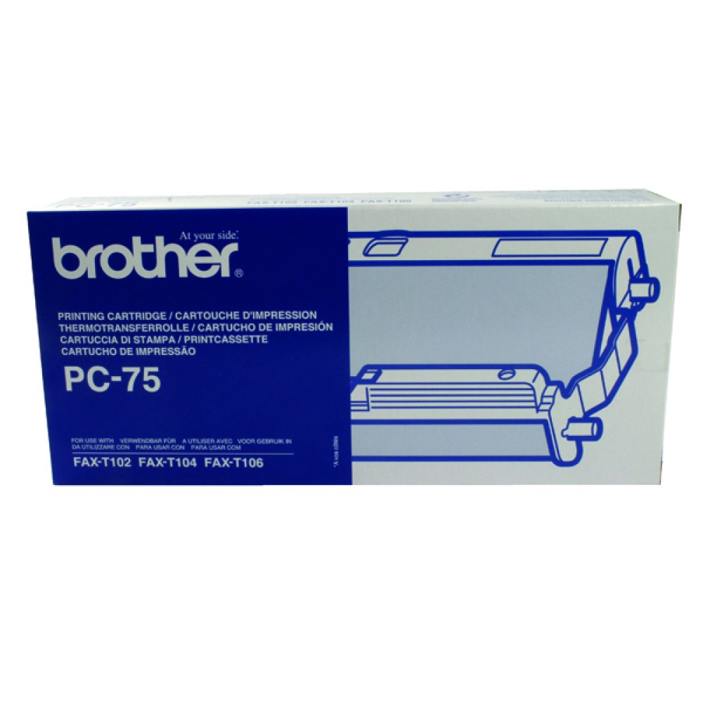 Brother Thermal Transfer Black Ribbon Ink Film PC75