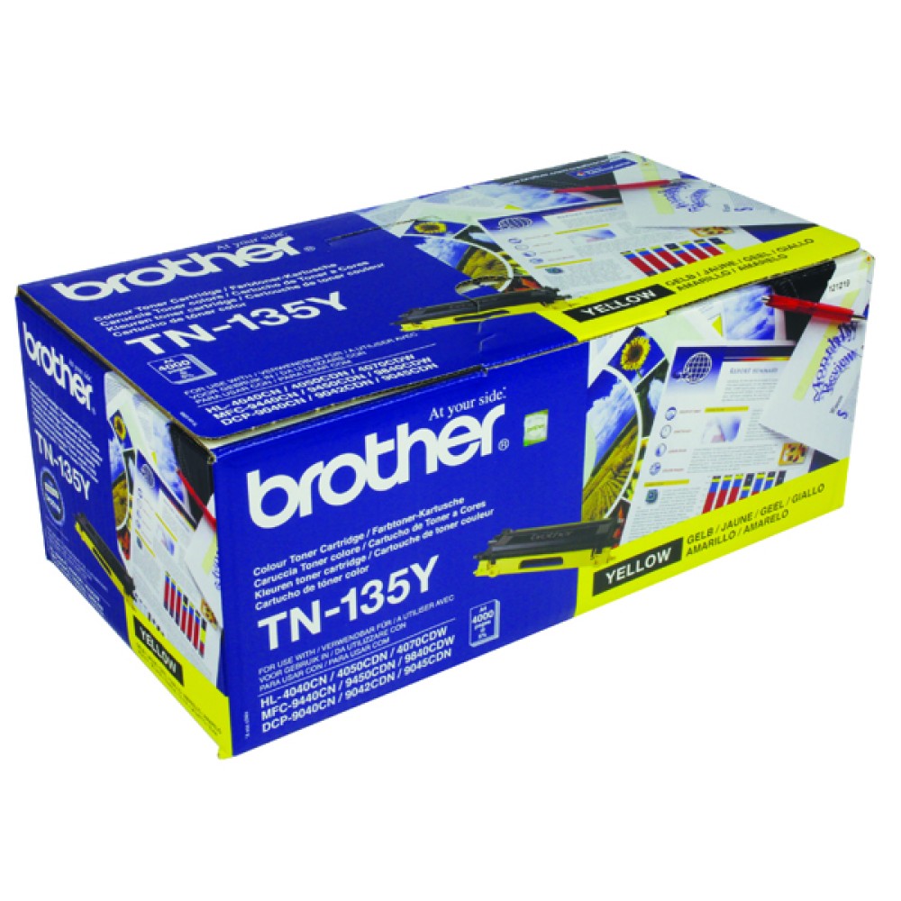 Brother Yellow TN135Y High Yield Toner Cartridge