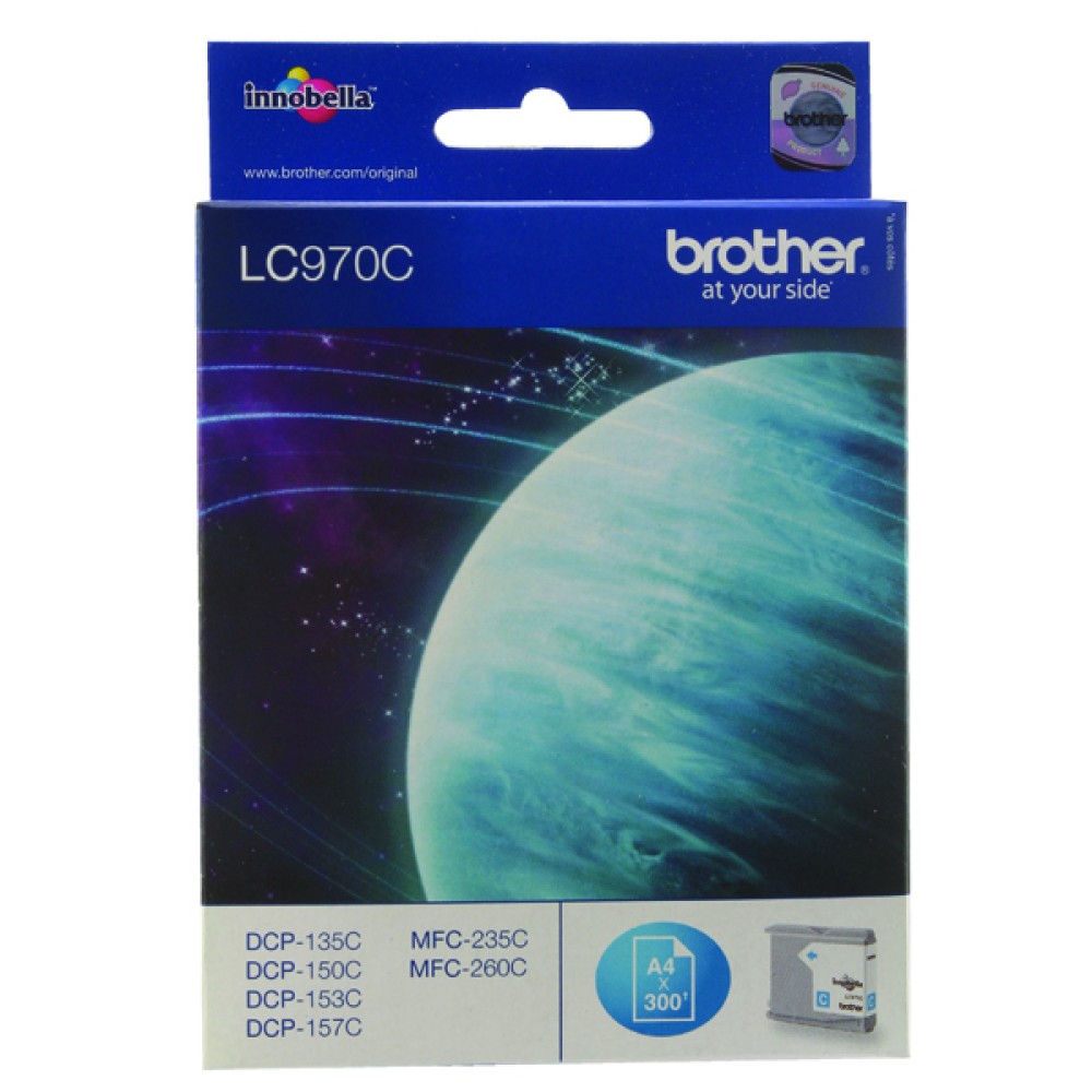 Brother LC970C Cyan Inkjet Cartridge LC-970C