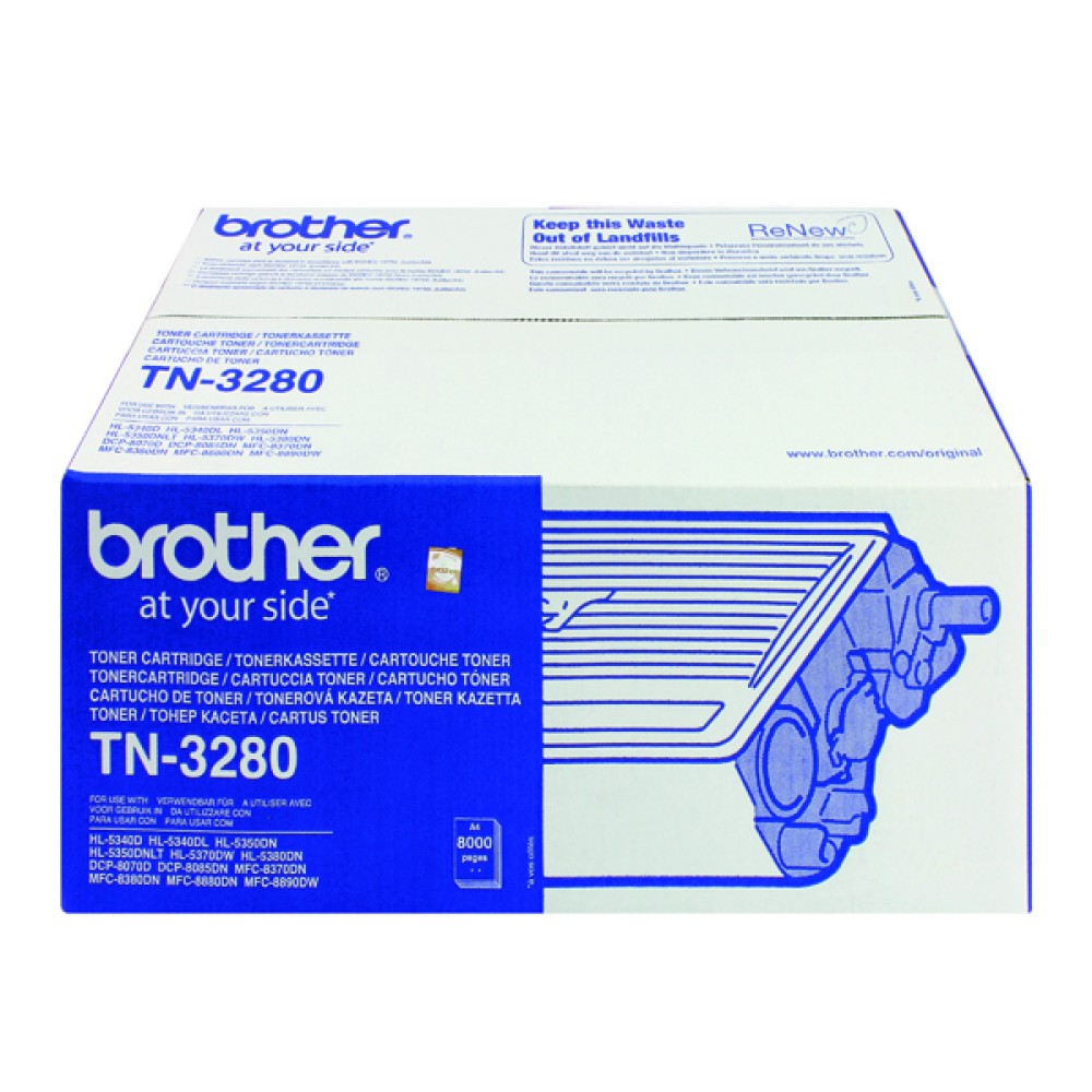 Brother HL-5340D Laser Toner Cartridge High Yield Black TN3280