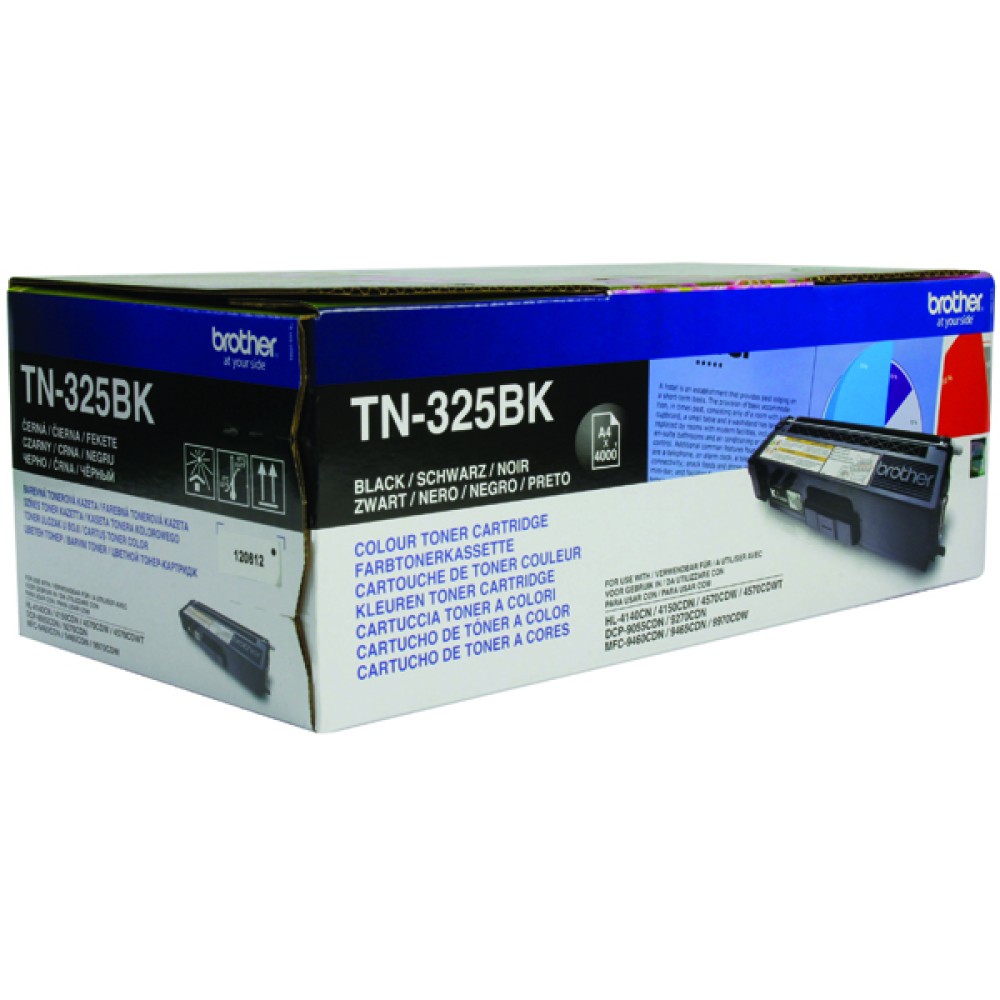 Brother TN325BK Black High Yield Laser Toner Cartridge TN-325BK