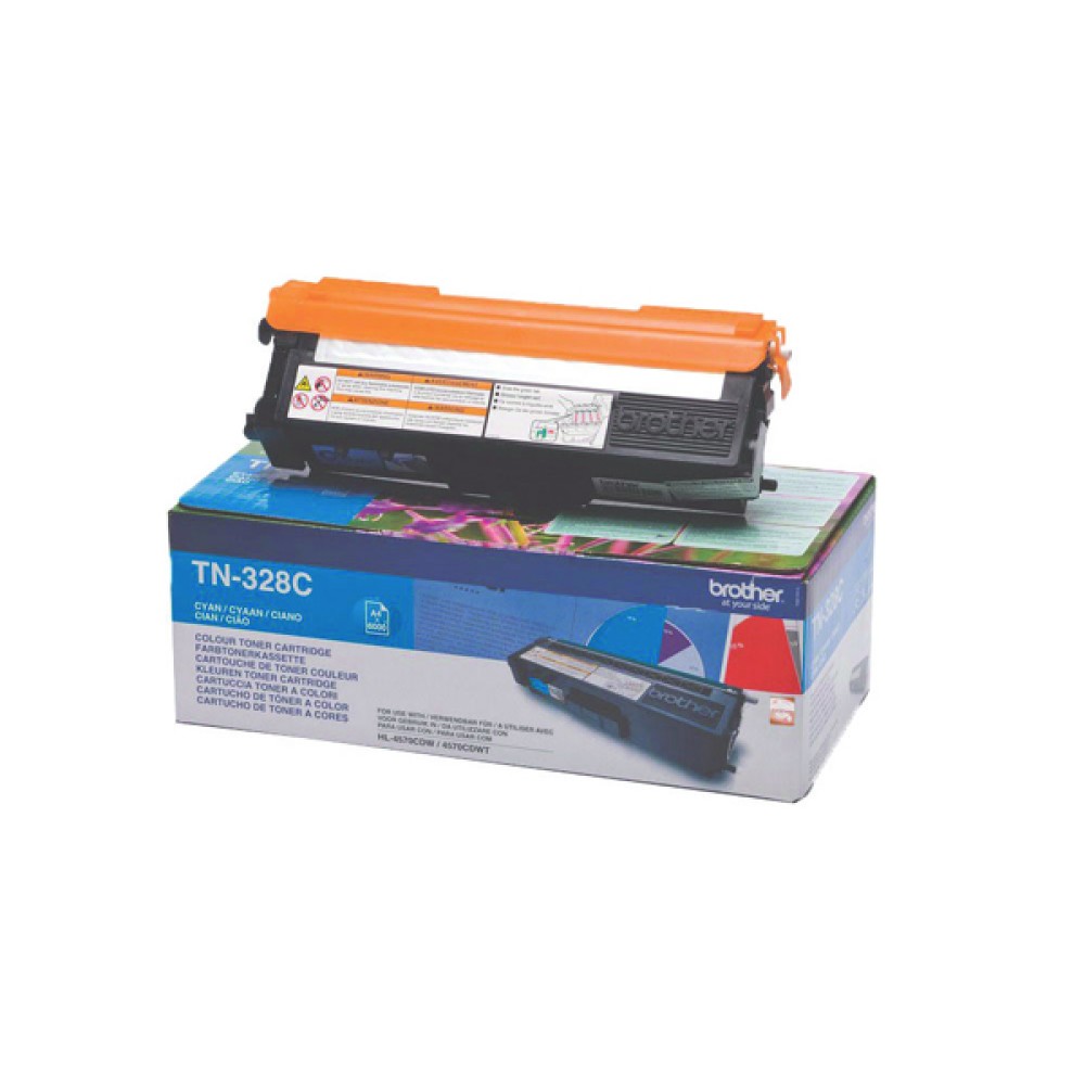 Brother TN328C Cyan Super High Yield Laser Toner TN-328C