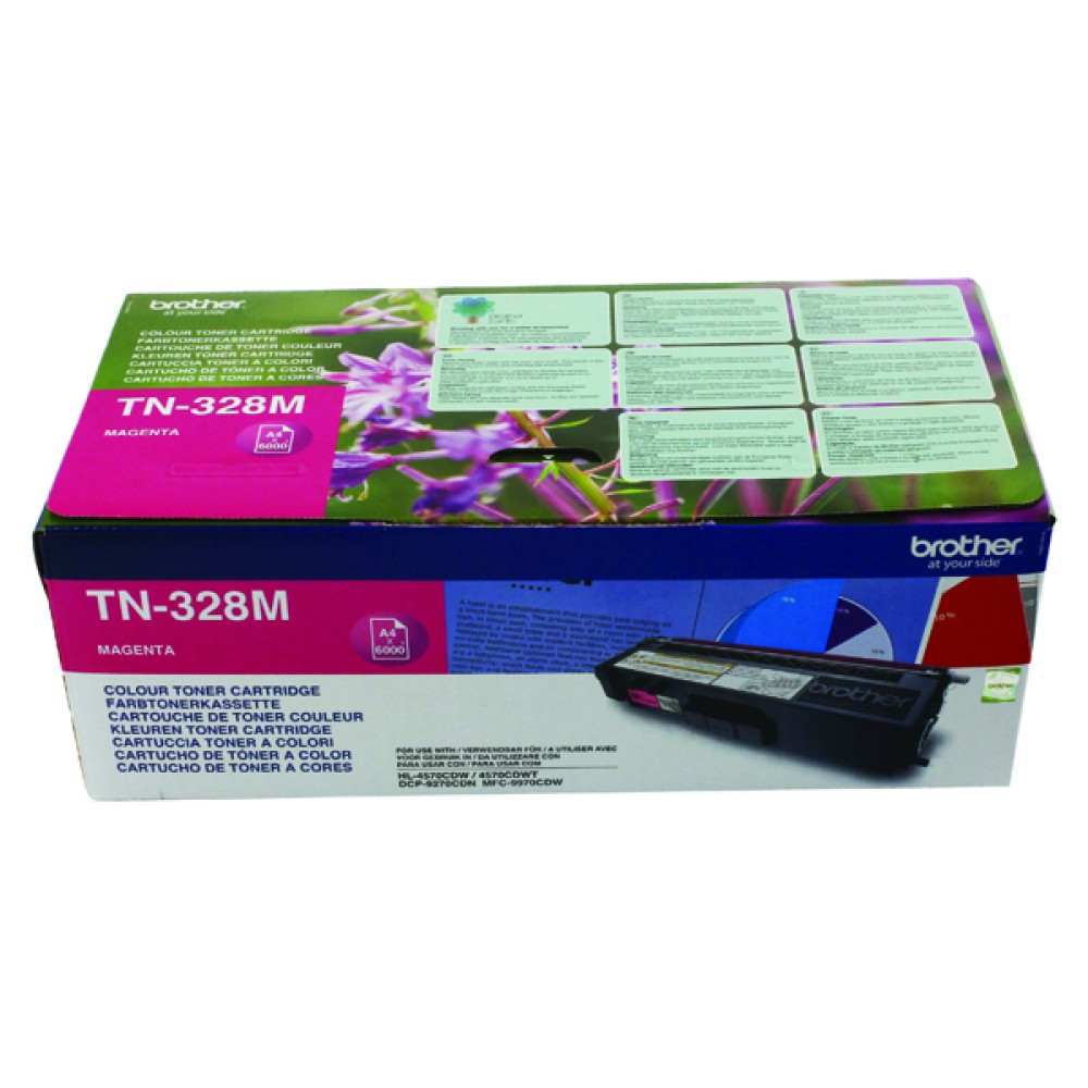 Brother Magenta Super High Yield Laser Toner TN328M