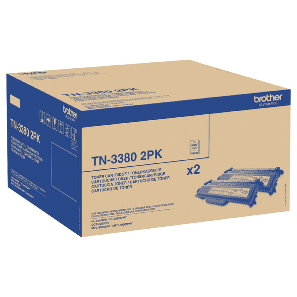 Brother TN-3380 Black High Yield Laser Toner Cartridge