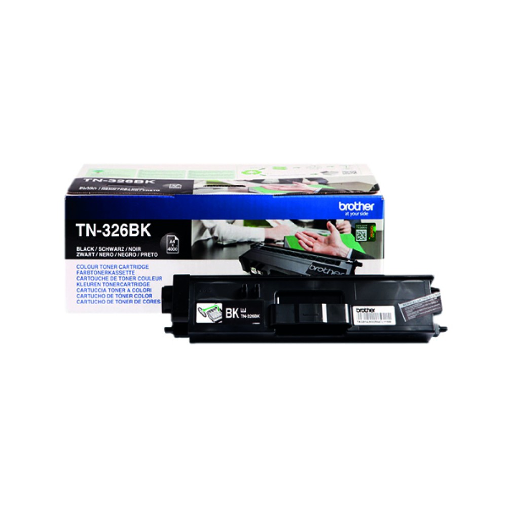 Brother TN326BK Black High Yield Laser Toner Cartridge TN-326BK