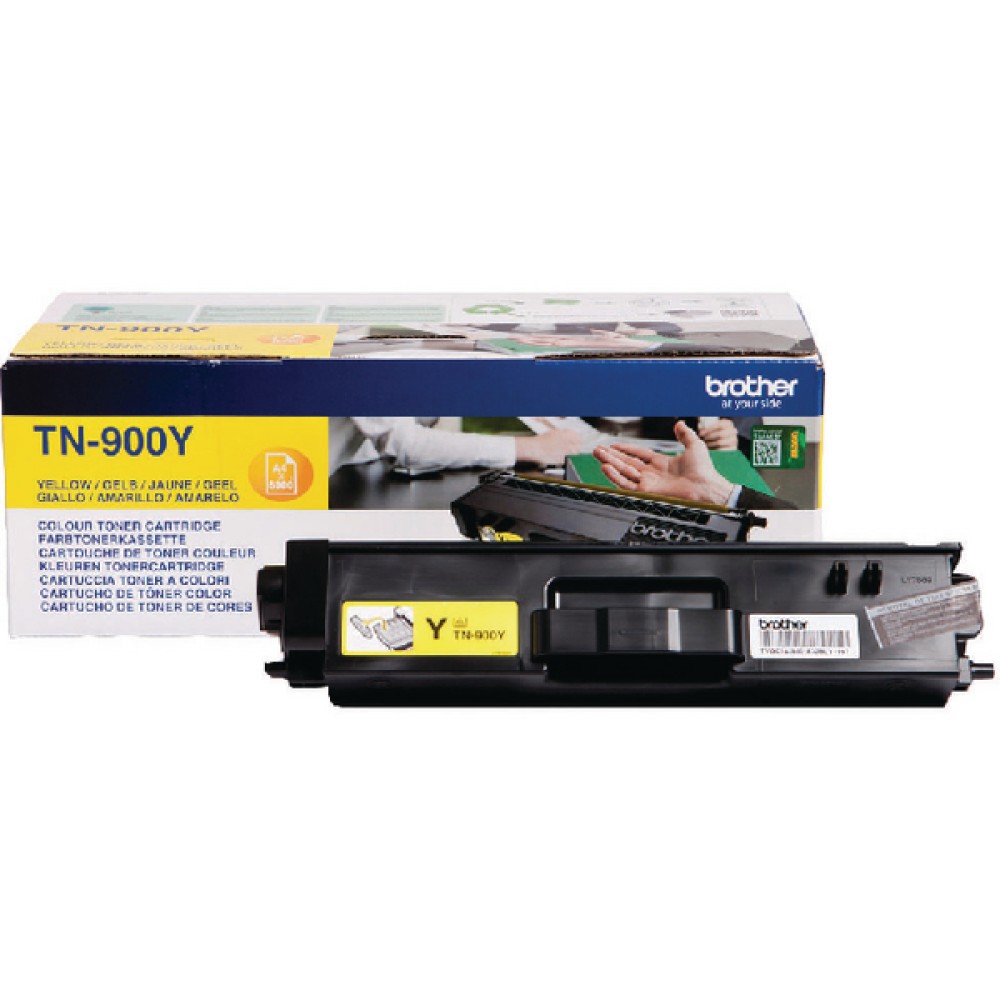 Brother TN-900 Yellow Super High Yield Laser Toner Cartridge TN900Y