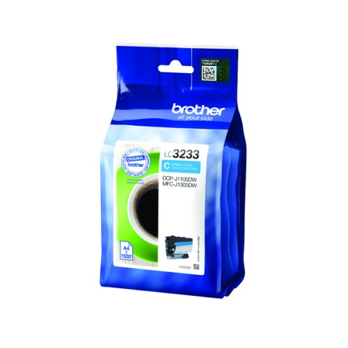 Brother Cyan High Yield Ink Cartridge LC3233C