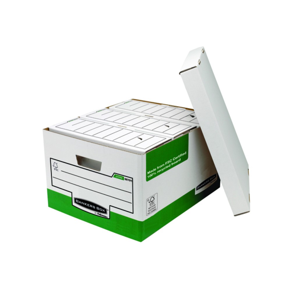 Fellowes Bankers Box System Storage Box W370xD255xH440mm (10 Pack) 00791-FFLP