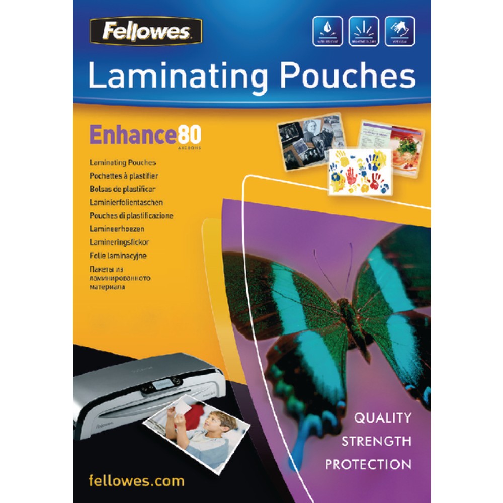 Fellowes Laminating Pouch A3 160 Micron (100 Pack) 5306207