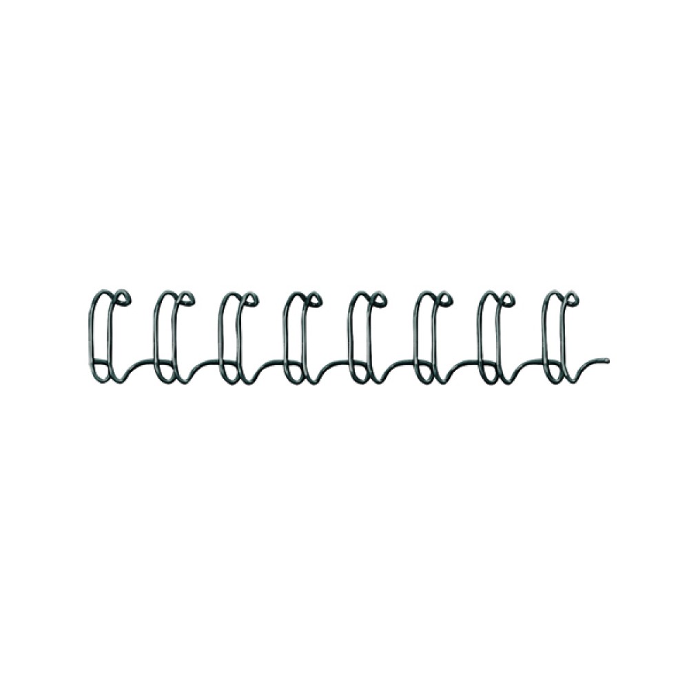 Fellowes 6mm Black Wire Binding Element (100 Pack) 53218