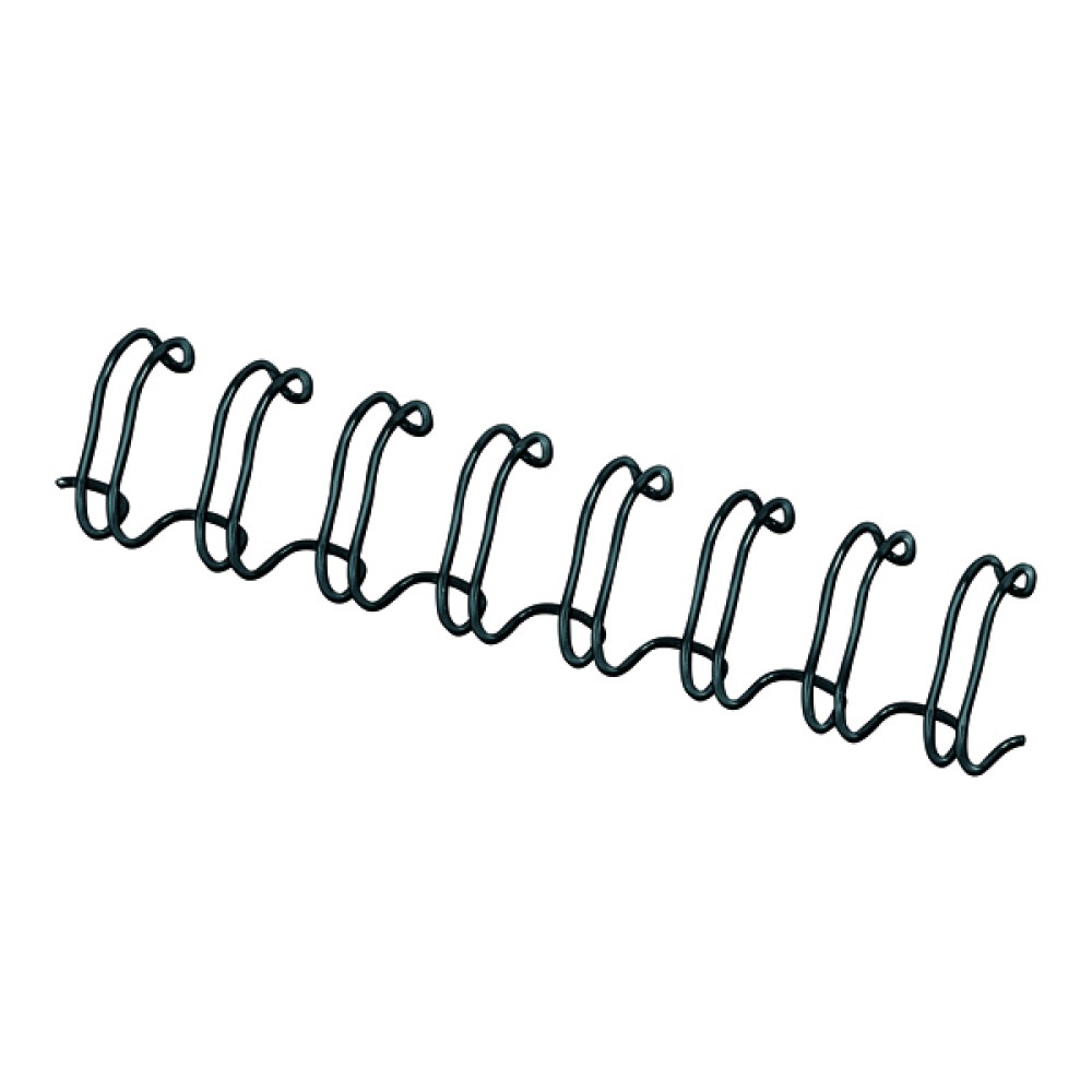 Fellowes 12.7mm Black Wire Binding Element (100 Pack) 53273