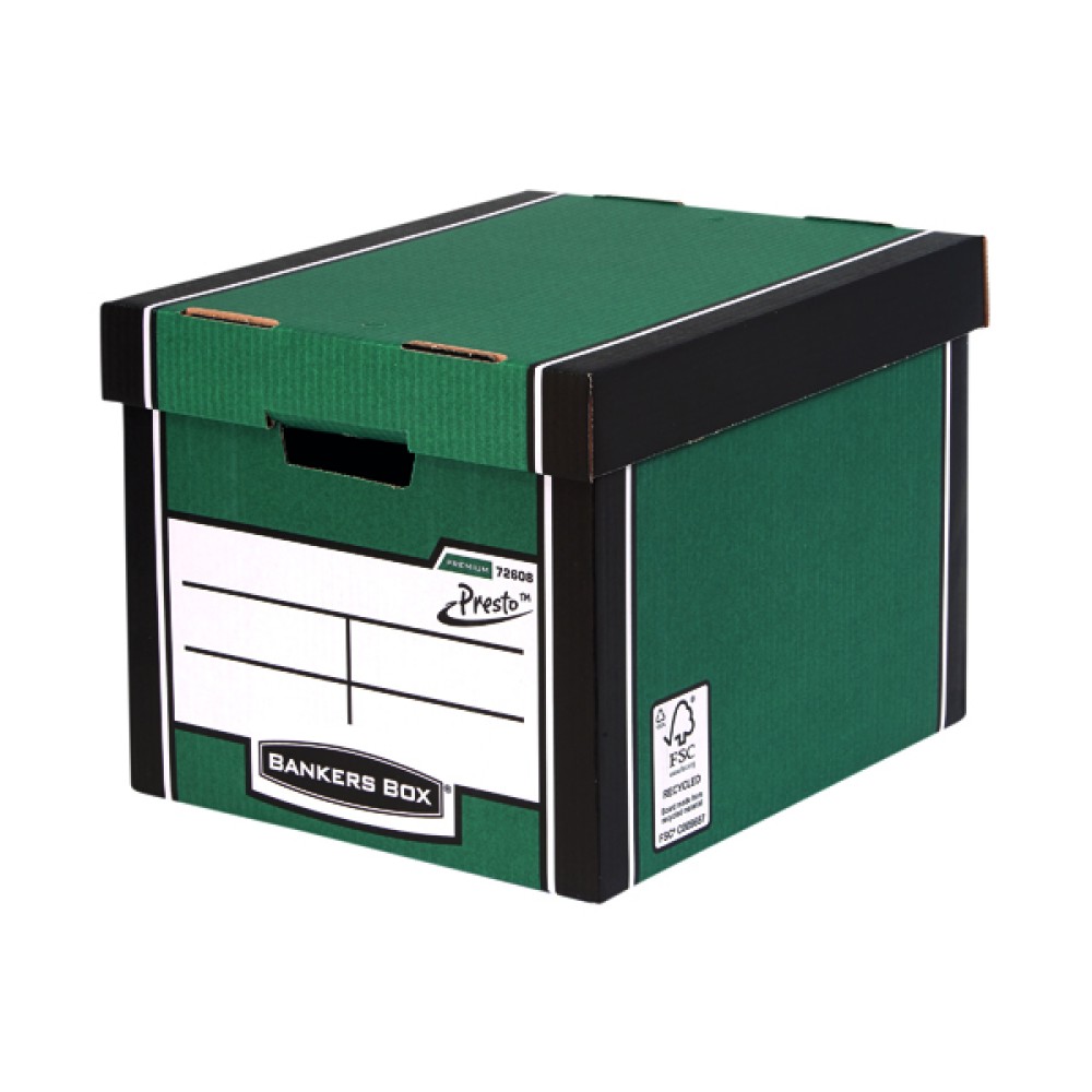 Bankers Box Premium Tall Box Green (5 Pack) 7260806