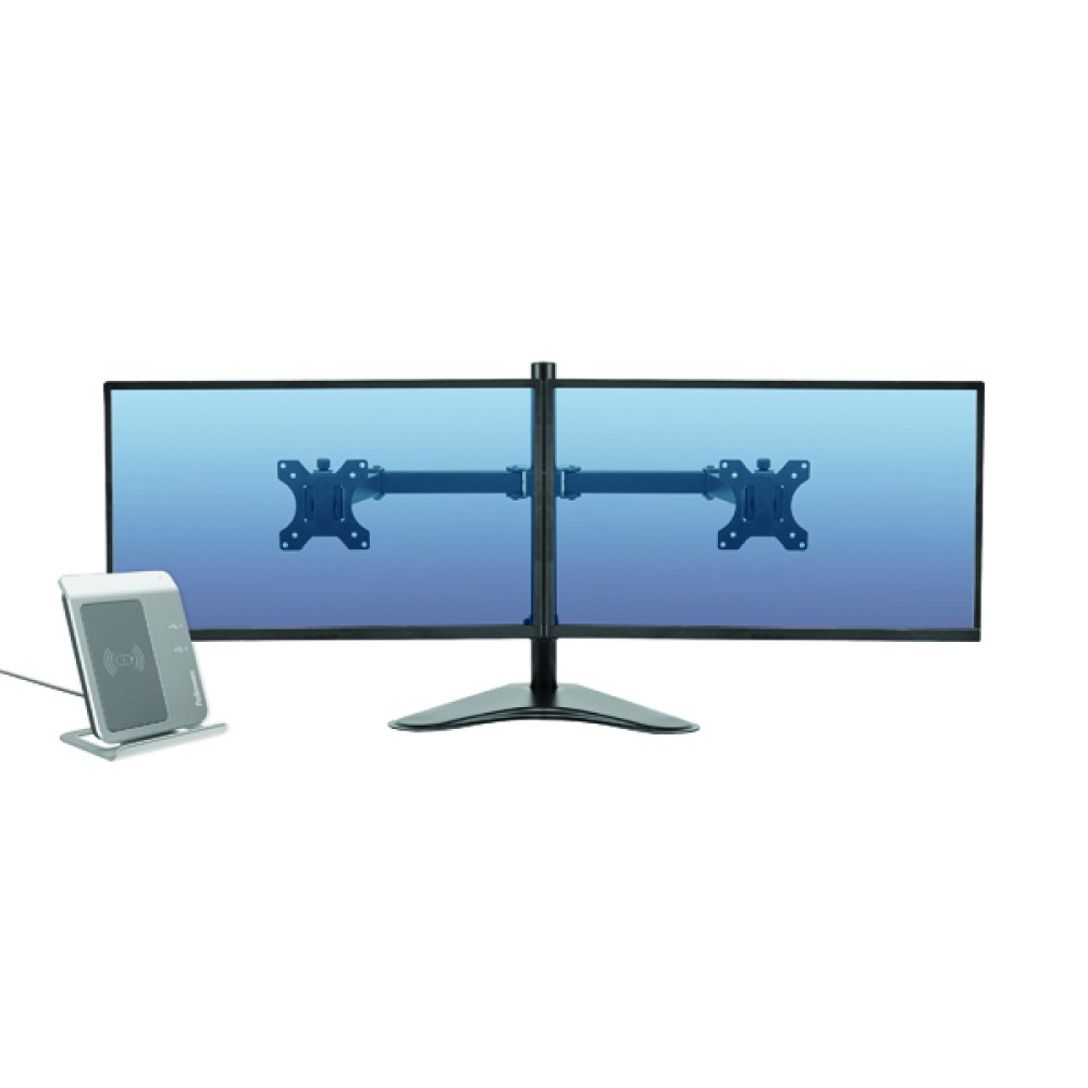 Fellowes Professional Series Free Standing Dual Horizontal Monitor Arm 8043701