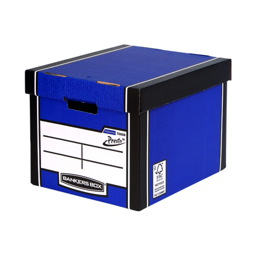 Bankers Box Blue Tall Premium Storage Box (10 Pack) 7260603