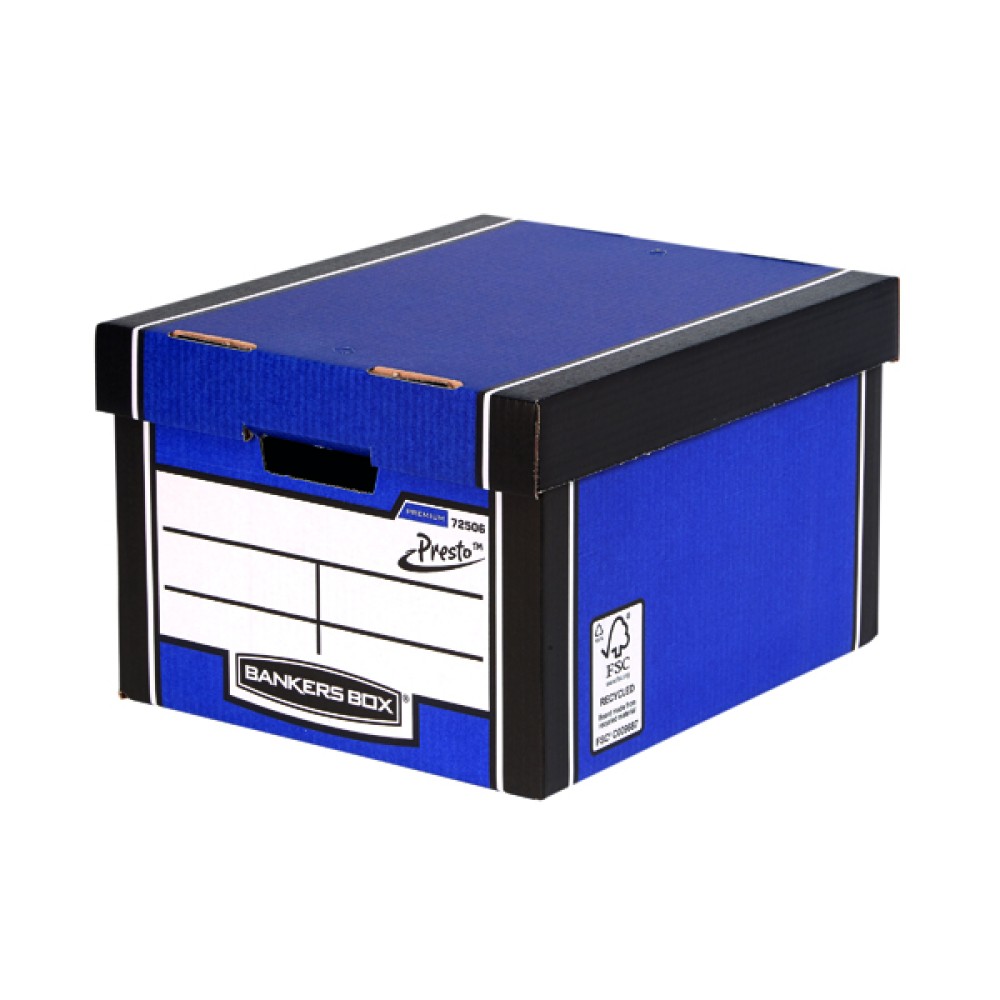 Bankers Box Premium Classic Box Blue (5 Pack) 7250617