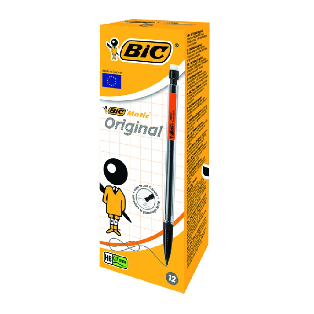 Bic Matic Original Mechanical Pencil Medium 0.7mm (12 Pack) 820959
