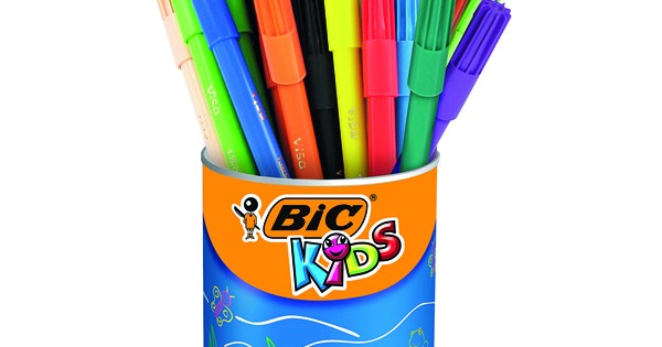 Bic Kids Visa Colouring Felt Tip Pens Fine Assorted Pack of 36 829012