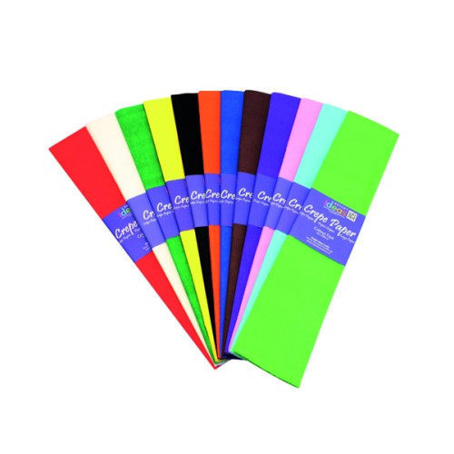Bright Ideas Crepe Paper Assorted (12 Pack) BI0568